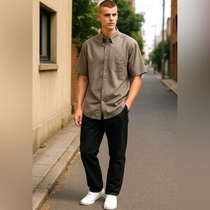 Men's Classic TAUPE Short Sleeve Shirt